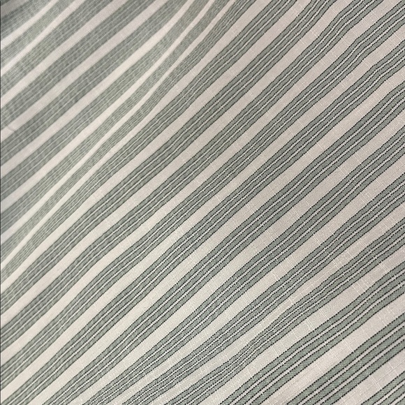 Max Studio Gray Striped Button Down Shirt - Picture 4 of 6